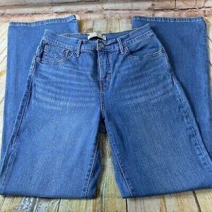 Levi's 512 Perfectly Slimming Boot Cut Size 8 M Blue Jeans Denim Pants 28x31