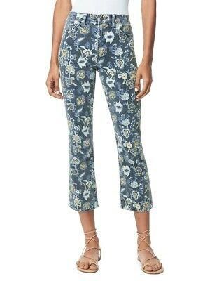 Joe's Jeans Callie High-RiseCropped Gray Blue Verona Print Size 24 MSRP $188
