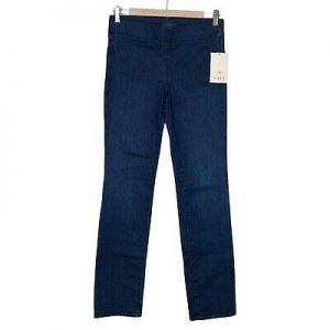 NYDJ Marilyn Straight Pull On Jeans Size 0 Womens Clean Denslowe Stretch