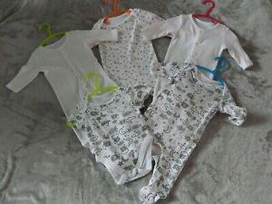 Children's Clothes 5 Items Size Newborn 4 Body Suits & 1 Vest by Ladybird.