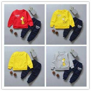 2pcs Kids Toddler Girl spring Fall Outfits Long Sleeve Tops+Pants Casual Clothes