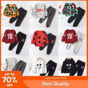 2pcs Sets 2021 Autumn Long Sleeve Active Suits Letter Children's Clothing
