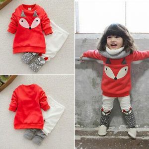 Toddler Kids Girl Long Sleeve Cotton Sweatershirt Top Pants Outfits Set Clothes
