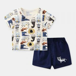 Boys and girls pure cotton summer clothes T-shirt children's clothing