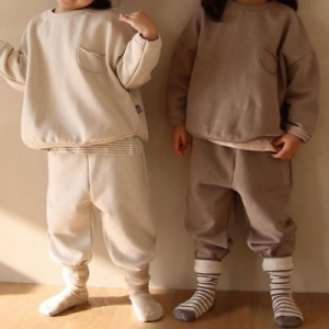 Children's Clothing Sets for 2-6y Cotton Baby Tracksuit 2pcs Sweatshirt Infant