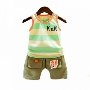 Children Cotton Clothing Cute Boy Girl Vest Shorts 2Pcs/Sets Infant Tracksuits
