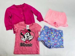 Children Place, Disney & Garanimals Baby Girl Clothes Lot Of 4 - 18 Months