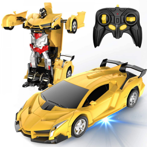 Remote Control Car, Transform Robot RC Cars for Kids Toys, 2.4Ghz 1:18 Scale Rac