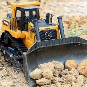 Remote Control Truck 8CH RC Bulldozer Machine on Control Car Toys for Children