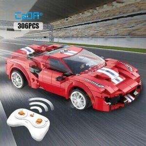 CADA Remote Control Toy Cars Building Block Brick RC Car for Children Kids Toys