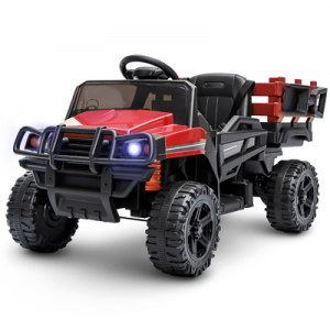 KinSo 12V Electric Kids Ride On Car Truck w/ Remote Control Trailer MP3/USB for
