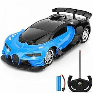 GaHoo Remote Control Car for Kids - 1/16 Scale Electric Remote Toy Racing Blue