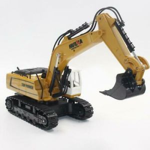 Car Kids Toys 1:18 2.4GHz RC Excavator Alloy And Plastic Christmas Gift For Kids