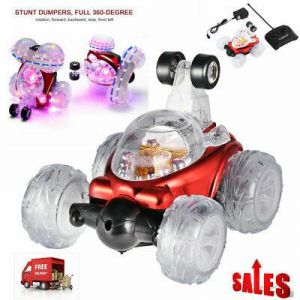 Remote Control 360 Stunt LED Lighting Car Toy For Boy &Girl Kids Best Gift New