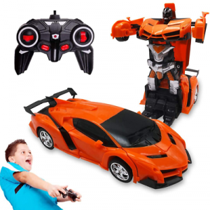 Remote Control Car Toys for 5-12 Years Old Kids 2 in 1 Transforming Robot RC Rac