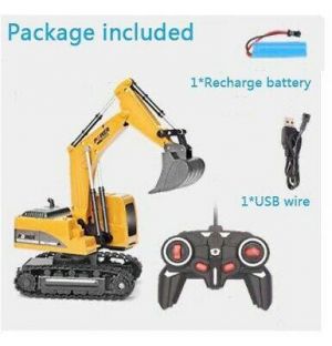1:24 RC Excavator Toy  Engineering Car Alloy And Plastic For kids Christmas Gift