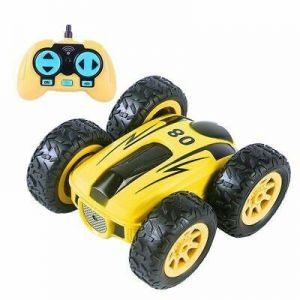 shopping רכב על שלט Electric Rock Crawler Roll Car Stunt Rc Remote Control Toys For Children Gift