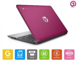 shopping לפטופים ואביזרים HP Chromebook 11 Laptop Intel 1.6 GHz 4 Memory Bluetooth HDMI Webcam WiFi Pink