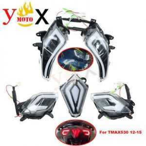 Scooter LED Front Turn Signal Light Taill Brake Light For Yamaha TMAX530 12-16