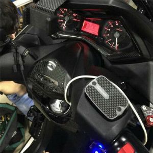 CNC Carbon Fiber Brake Fluid Reservoir Cover Cap for Yamaha TMAX530DX 530ST