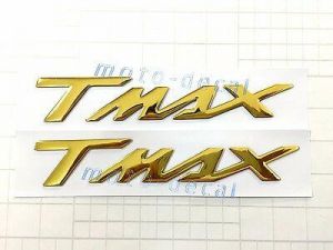 shopping Tmax Raised 3D Chrome For TMAX 530 TMAX500 Gold Tank Decal Fuel Tail Faring Sticker