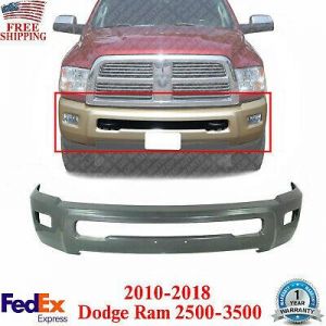 Front Bumper Face Bar Primed With Fog Light Holes For 2010 - 2018 RAM 2500 3500