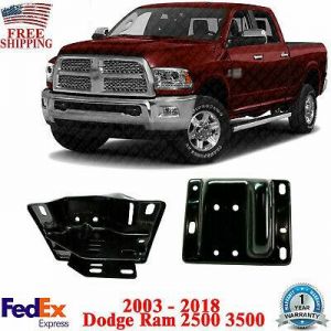 Set of 2 Front Bumper Brackets Steel RH + LH For 2003 - 2018 Dodge Ram 2500 3500