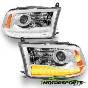 [Anti-Fog] 2009-2018 Dodge Ram 1500/2500/3500 LED DRL Projector Headlights