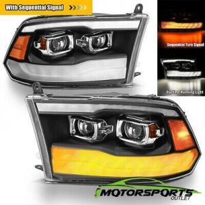 [Sequential Signal] 2009-2018 Dodge Ram 1500/2500/3500 DRL Projector Headlights