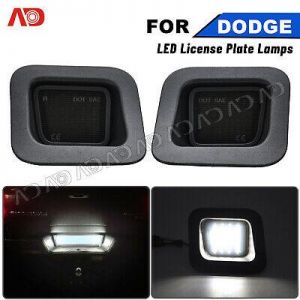 For 2003-2018 Dodge Ram 1500 2500 3500 LED License Plate Lights Smoked Lamp