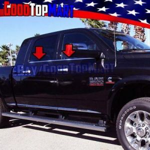 For Dodge RAM CREW+MEGA CAB 2500 3500 2010-2016 2017 4PC Window Sill STEEL Cover