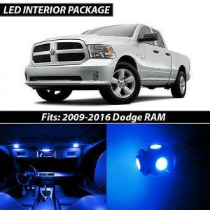 2009-2016 Dodge RAM 1500 2500 3500 Blue Interior LED Lights Package Kit