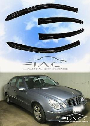 For Mercedes Benz W211 03-09 E Class Window Visor Sun Rain Guard Weather Shield