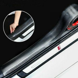 Car Accessories Carbon Fiber Vinyl Car Door Sill Scuff Plate Sticker Protector