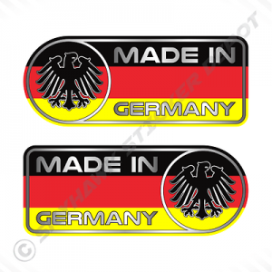Made In Germany Car Sticker Set Vinyl Decal German Flag Sticker For Benz & BMW