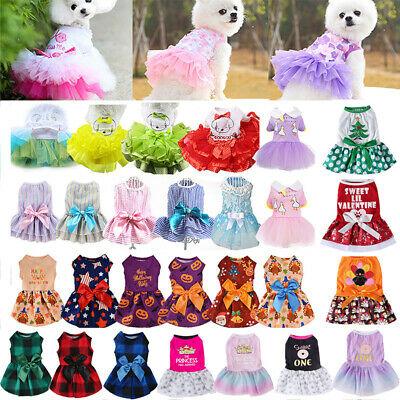 shopping ציוד כלבים Pet Puppy Small Dog Cat Lace Princess Tutu Dress Skirt Clothes Apparel Costume