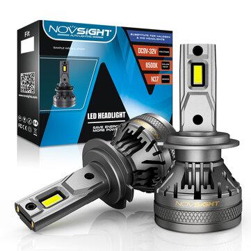 shopping  ציוד ואבזרי הרכב  NovSight A500-N37 2PCS 60W Car LED Headlights Bulbs D1 H1 H3 H4 H7 H11 H13 9005 9006 9007 9012 Fog Lamps 22000LM 6500K