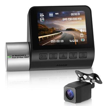 shopping  ציוד ואבזרי הרכב  V50 Dash Cam Single/Dual Recording 4K 2160P UHD Car DVR 360 Degree Rotation WiFi Connection 24H Parking