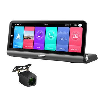 shopping  ציוד ואבזרי הרכב  P03 HD1080P 8Inch Dashboard Car DVR Camera 2+32G 4G Android 8.1 ADAS Auto Video Recorder WIFI GPS Navigator