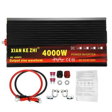 shopping  ציוד ואבזרי הרכב  2000W/3000W/4000W Power Inverter Pure Sine Wave Transformer 12V/24V to 220V Auto