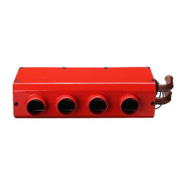 shopping  ציוד ואבזרי הרכב  12V 24V Universal Car 4 Port Iron Compact Heater Defroster Heat Fan Speed Switch