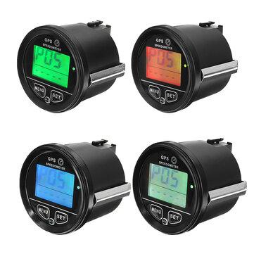 shopping  ציוד ואבזרי הרכב  60mm GPS Speedometer Odometer LCD Digital Display 12V 24V for Motorcycle Marine Boat Truck