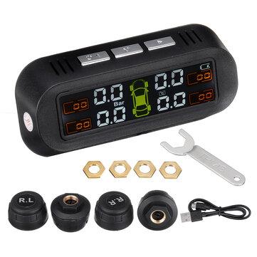 shopping  ציוד ואבזרי הרכב  TY-1 Tire Pressure Monitor System Real-time Tester LCD Screen with 4 External Sensors Auto Power On Off
