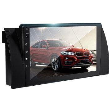 shopping  ציוד ואבזרי הרכב  9 Inch Android 8.1 Car Stereo Radio Multimedia Player Quad Core 1+16GB Wifi GPS Microphone For BMW E39 X5 2004-2006
