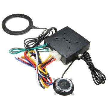 shopping  ציוד ואבזרי הרכב  Car Engine Push Start Buttons RFID Lock Ignition Starter Keyless Entry Start 12V