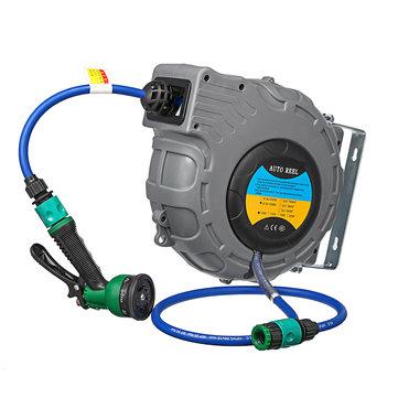 shopping  ציוד ואבזרי הרכב  Wall Mounted Automatic Retractable Garden Hose Pipe Reel Water Car Clean Sprayer