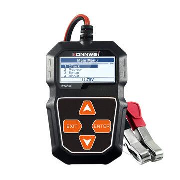 shopping  ציוד ואבזרי הרכב  KONNWEI KW208 Car Battery Tester 12V 100 to 2000CCA Cranking Charging Circut Tester Battery Analyzer 12 Volts Battery Tools
