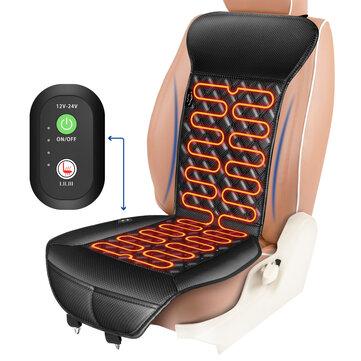 shopping  ציוד ואבזרי הרכב  ELUTO Car Heated Seat Covers Cushion Pad with Intelligent Temperature Controller 3 Levels Heating for 12V/24V Cars Truck