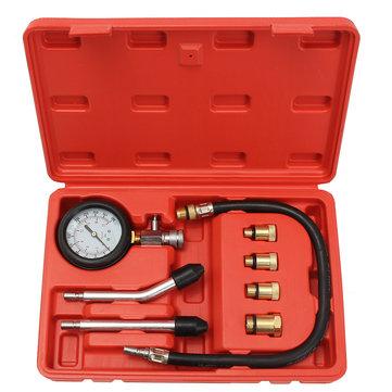 shopping  ציוד ואבזרי הרכב  Pro Petrol Gas Engine Cylinder Compression Tester Oil Pressure Gauge Kit Motor Auto