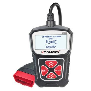 shopping  ציוד ואבזרי הרכב  KONNWEI KW310 OBD2 Car Diagnostic Scanner EOBD Scan Tool DTC Engine Code Reader Voltage Test Built-in Speaker